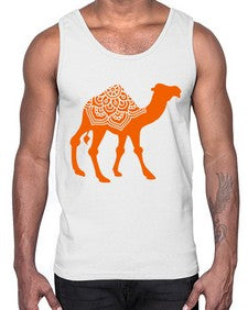 CamelMandala 295#- mandala- Cotton Tank