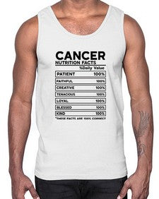 Cancer Nutrition Facts 148#- cancer- Cotton Tank