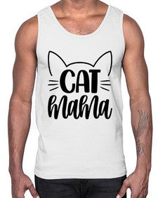 Cat Mama Style 84#- cats- Cotton Tank