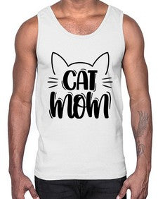 Cat Mom Style 85#- cats- Cotton Tank