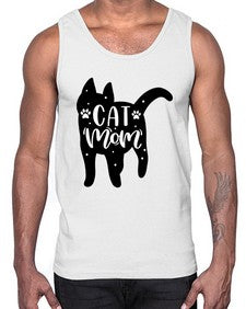 Cat Mom Style 86#- cats- Cotton Tank