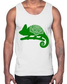 ChameleonMandala 326#- mandala- Cotton Tank