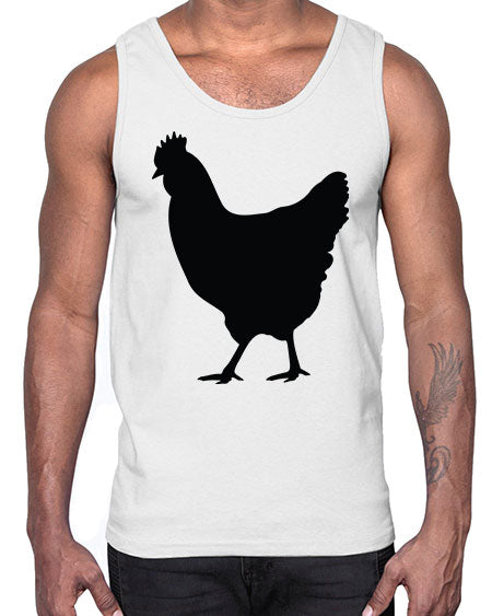 Chicken Silhouette 3#- chicken- Cotton Tank