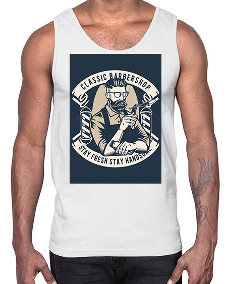 Classic Barber Shop657#- barber- Cotton Tank