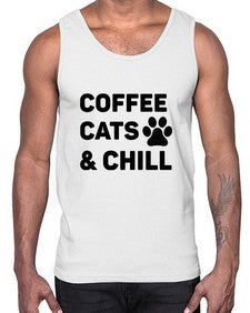 Coffee Cat Style 41#- cats- Cotton Tank