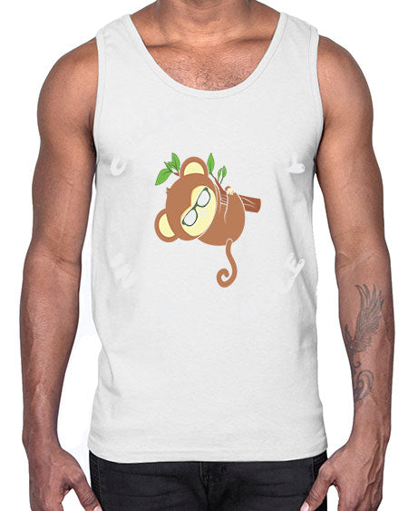 Collest Monkey in the Jungle 3#- monkey- Cotton Tank