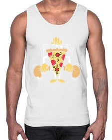 Criminal pizza 77#- cartoon food- Cotton Tank