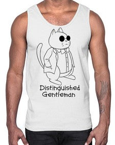 Distinguished Gentleman- cats- Cotton Tank