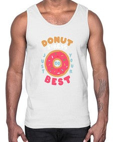Donut stress 3#- cartoon food- Cotton Tank