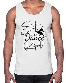 Eat sleep dance repeat 122#- ballet- Cotton Tank
