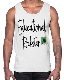 Educational Rockstar 46#- teacher- Cotton Tank