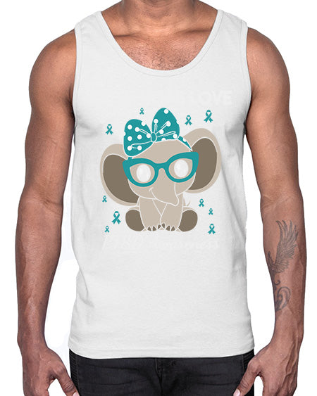 Elephant I Have PTSD Awareness 25#- PTSD- Cotton Tank
