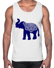ElephantMandala 414#- mandala- Cotton Tank