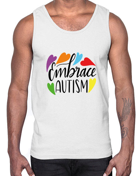 Embrace autism 485#- autism- Cotton Tank