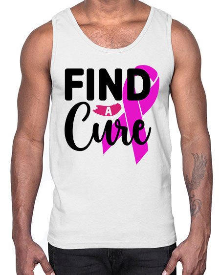 Find a Cure 26#- breast cancer- Cotton Tank
