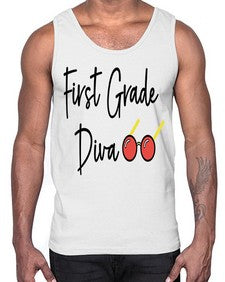 First Grade Diva 124#- first grade- Cotton Tank