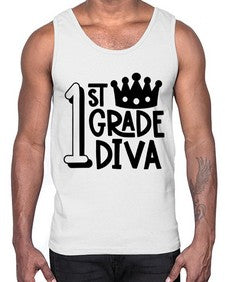 First Grade Diva 127#- first grade- Cotton Tank