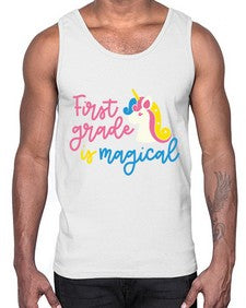 First Grade Is Magical 143#- first grade- Cotton Tank
