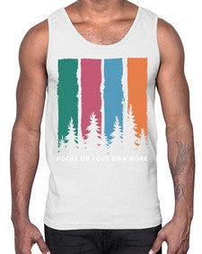 Focus on Your Own Work 14#- internet- Cotton Tank