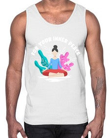 For Your Inner Peace 222#- yoga- Cotton Tank