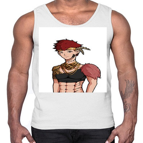Forest tribal boy 67#- anime- Cotton Tank
