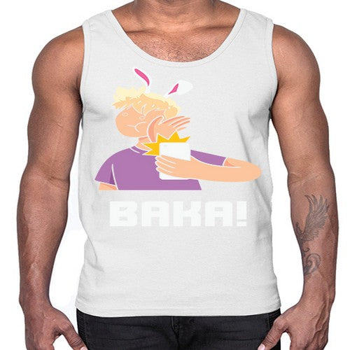 Funny Anime Baka Rabbit Slap Anime 228#- anime- Cotton Tank