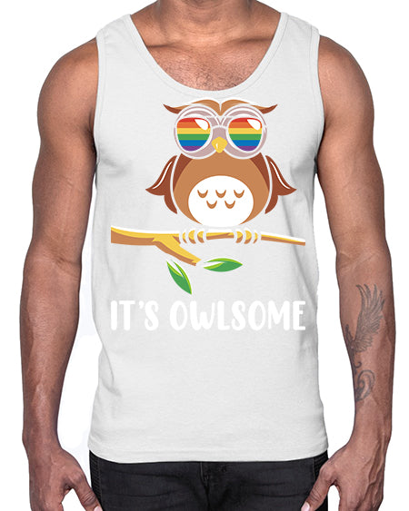 Funny Owl Gift Im Owlsome A TurtleRabbit 7#- owl- Cotton Tank