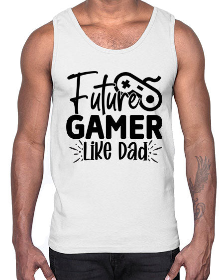 Future Gamer Like Dad 312#- kids- Cotton Tank