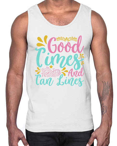 GOOD TIMES AND TAN LINES Style 65#- summer- Cotton Tank