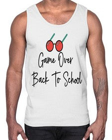 Game Over Back To School one hundred 218#- general school- Cotton Tank