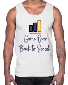 Game Over Back to School 216#- general school- Cotton Tank