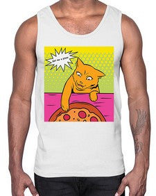 Get Me a Pizza 481#- art pop art- Cotton Tank