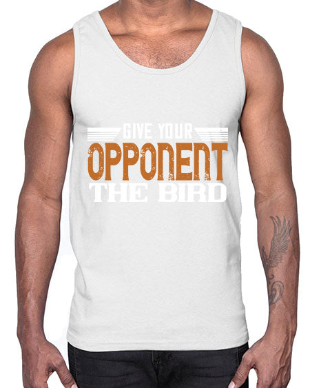 Give your opponent the bird 2268#- badminton- Cotton Tank