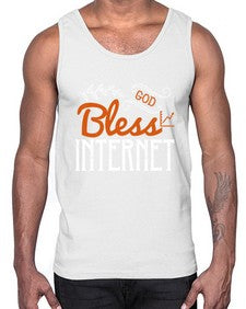 God bless internet 77#- internet- Cotton Tank