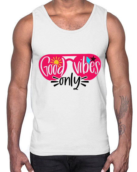 Good Vibes Only Style 42#- summer- Cotton Tank