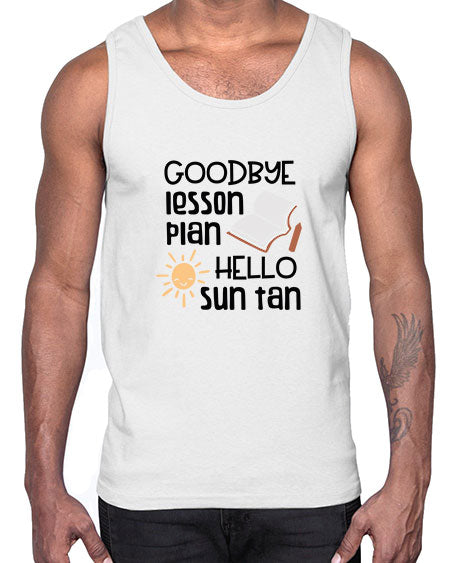 Goodbye lesson plan hello summer tan 101#- summer- Cotton Tank