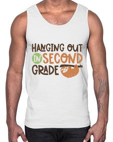 Hanging Out in Second 235#- second grade- Cotton Tank