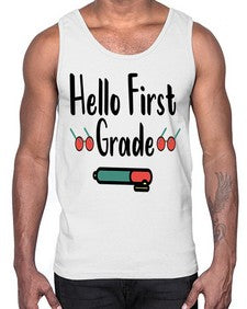 Hello First Grade 273#- first grade- Cotton Tank