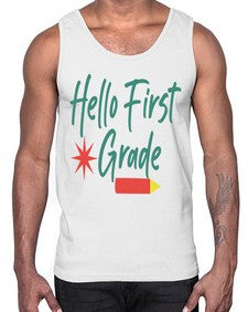 Hello First Grade 277#- first grade- Cotton Tank