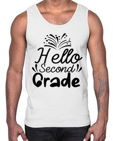 Hello Second Grade 322#- second grade- Cotton Tank