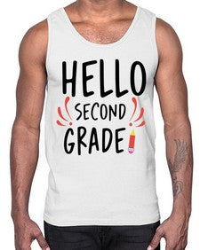 Hello Second Grade 327#- second grade- Cotton Tank
