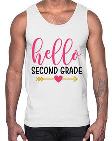Hello Second Grade 332#- second grade- Cotton Tank