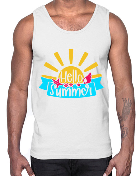 Hello Summer Style 38#- summer- Cotton Tank