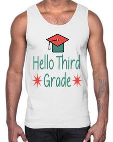 Hello Third Grade 345#- seventh grade- Cotton Tank