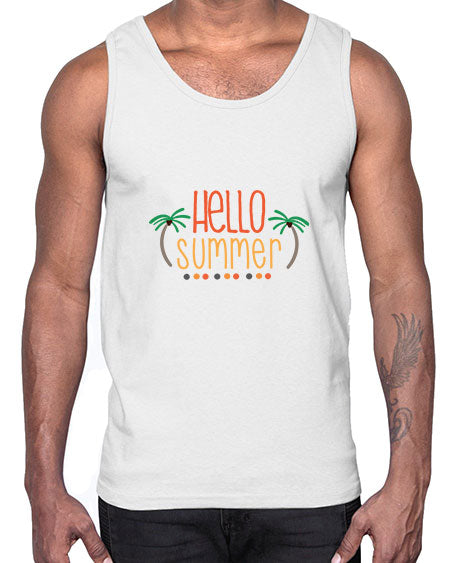 Hello summer 96#- summer- Cotton Tank