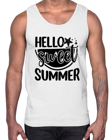 Hello sweet summer 01#- summer- Cotton Tank