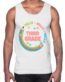 Hello third Grade Pencil 346#- third grade- Cotton Tank
