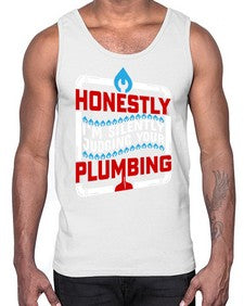 Honestly I am silently judging your plumbing 839#- plumber- Cotton Tank