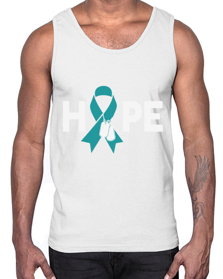 Hope PTSD Awareness Dog tag 21#- PTSD- Cotton Tank