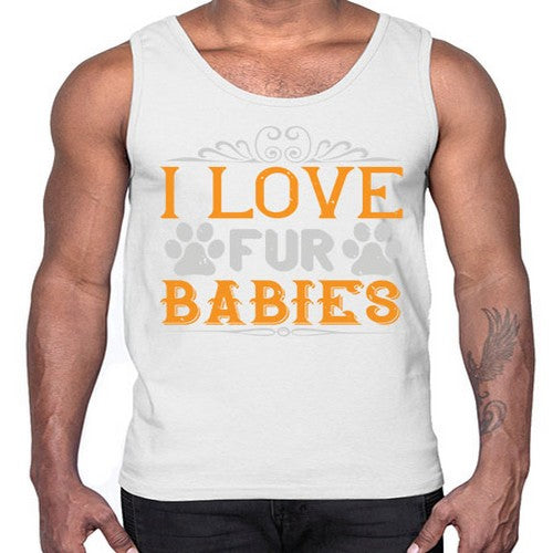 I Love Fur Babies Style 192#- dogs- Cotton Tank